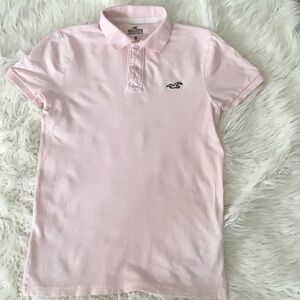 Hollister Light Pink Polo Shirt